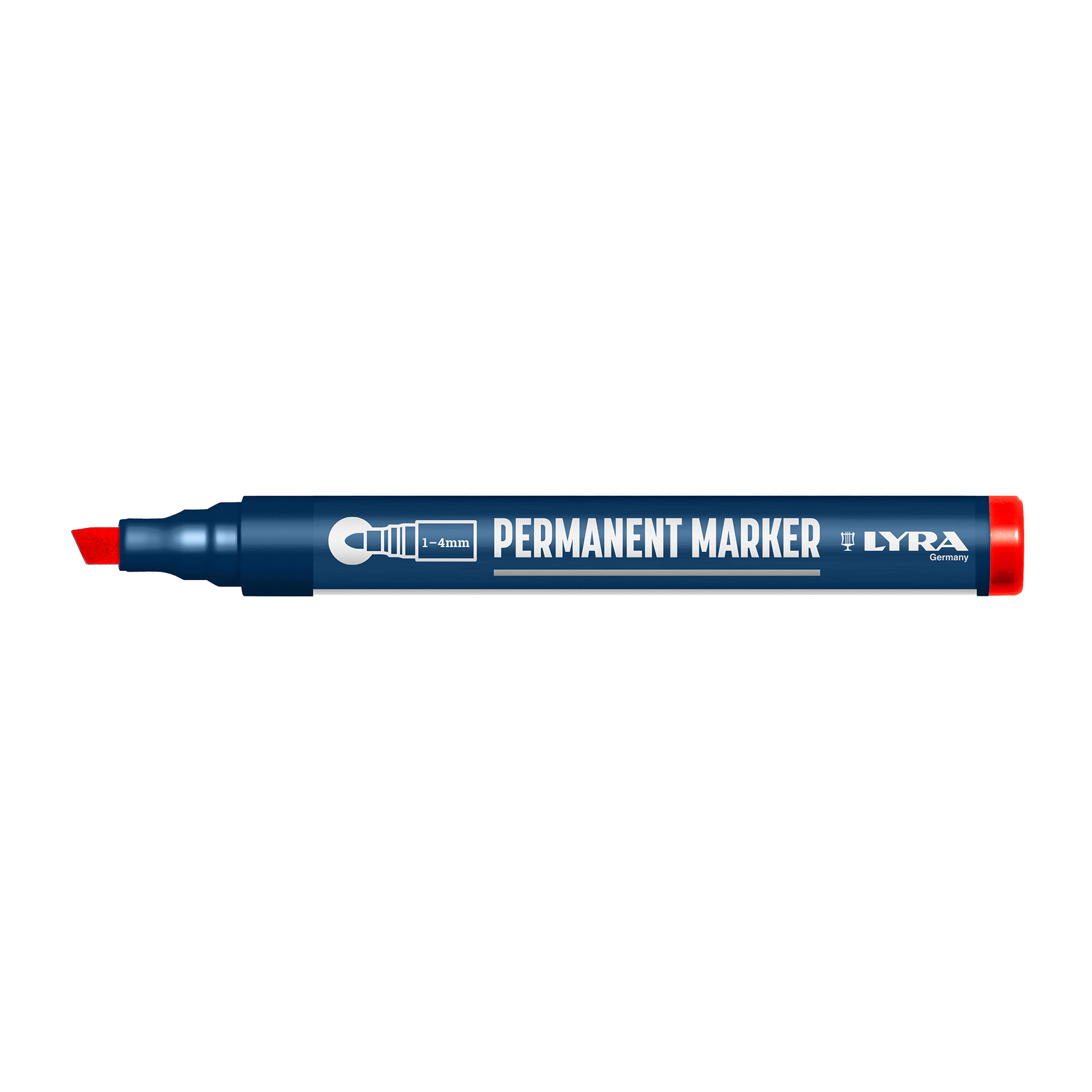 Marcador de Tinta Permanente 2-6mm Lyra (Vermelho)
