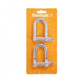 Manilha Direita c/ Perno Galvanizada (2und) (1/2")