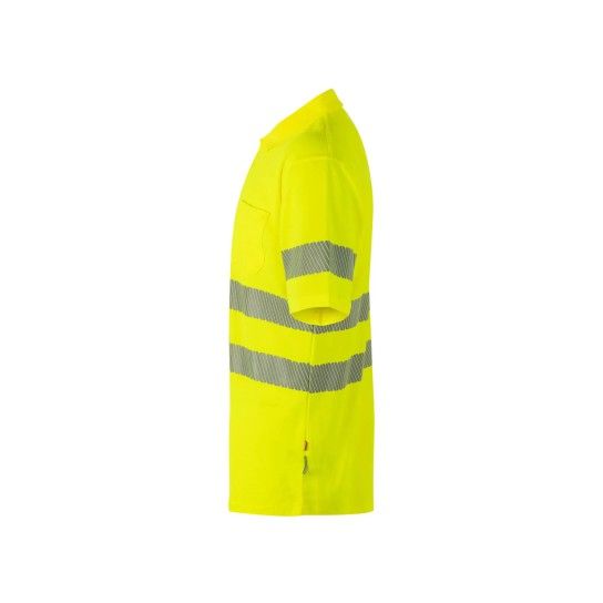 Polo Algodão Manga Curta Faixas Refletoras 305522 Velilla (Tamanho L.Amarelo Fluorescente) Polo Algodão Manga Curta Faixas Refletoras 305522 Velilla (Tamanho L.Amarelo Fluorescente)