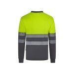 T-shirt Poliéster Reciclado Bicolor Manga Comprida Faixas Refletoras 305635 Velilla (Tamanho L.Cinz T-shirt Poliéster Reciclado Bicolor Manga Comprida Faixas Refletoras 305635 Velilla (Tamanho L.Cinz