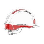 Kit de Autocolantes Refletores para EVO 2/3 Jsp 10 Un (Vermelho)