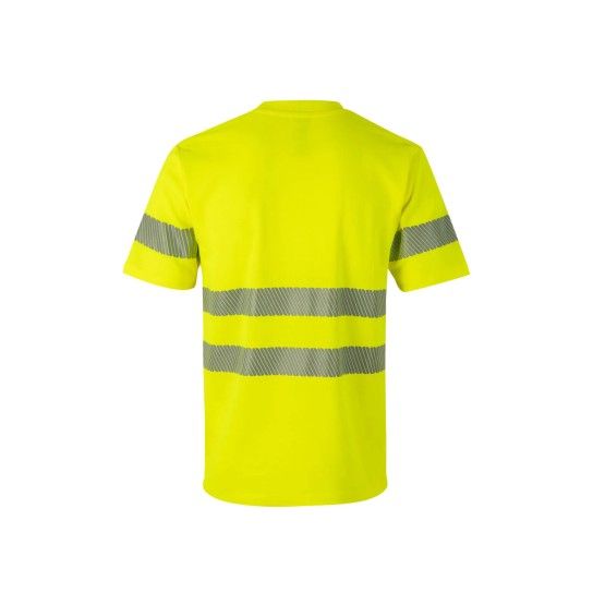 T-shirt Algodão Manga Curta Faixas Refletoras 305508 Velilla (Tamanho L.Amarelo Fluorescente) T-shirt Algodão Manga Curta Faixas Refletoras 305508 Velilla (Tamanho L.Amarelo Fluorescente)