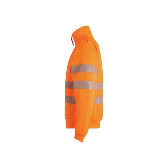 Sweatshirt com Meio Fecho e Faixas Refletoras 305704 Velilla (Tamanho S.Laranja Fluorescente) Sweatshirt com Meio Fecho e Faixas Refletoras 305704 Velilla (Tamanho S.Laranja Fluorescente)