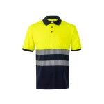 Polo Algodão Bicolor Manga Curta Faixas Refletoras 305523 Velilla (Tamanho L.Azul Navy/Amarelo) Polo Algodão Bicolor Manga Curta Faixas Refletoras 305523 Velilla (Tamanho L.Azul Navy/Amarelo)