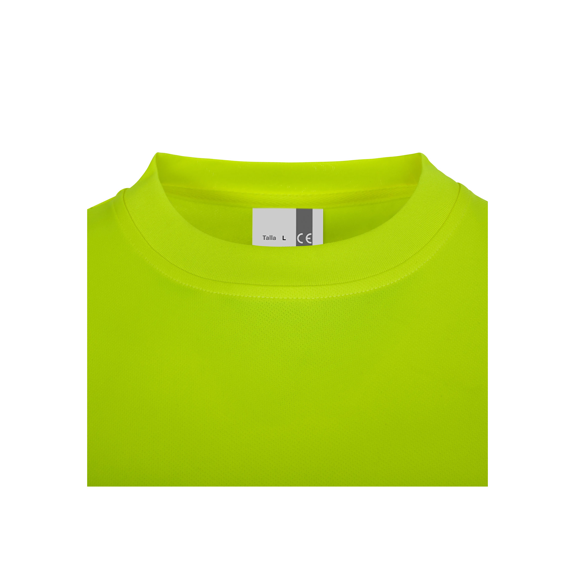 T-shirt Poli�ster Reciclado Manga Comprida Faixas Refletoras 305634 Velilla  (Tamanho L.Amarelo Fluo