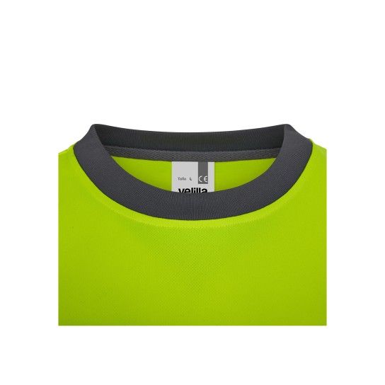 T-shirt Poliéster Reciclado Bicolor Manga Comprida Faixas Refletoras 305635 Velilla (Tamanho L.Cinz T-shirt Poliéster Reciclado Bicolor Manga Comprida Faixas Refletoras 305635 Velilla (Tamanho L.Cinz