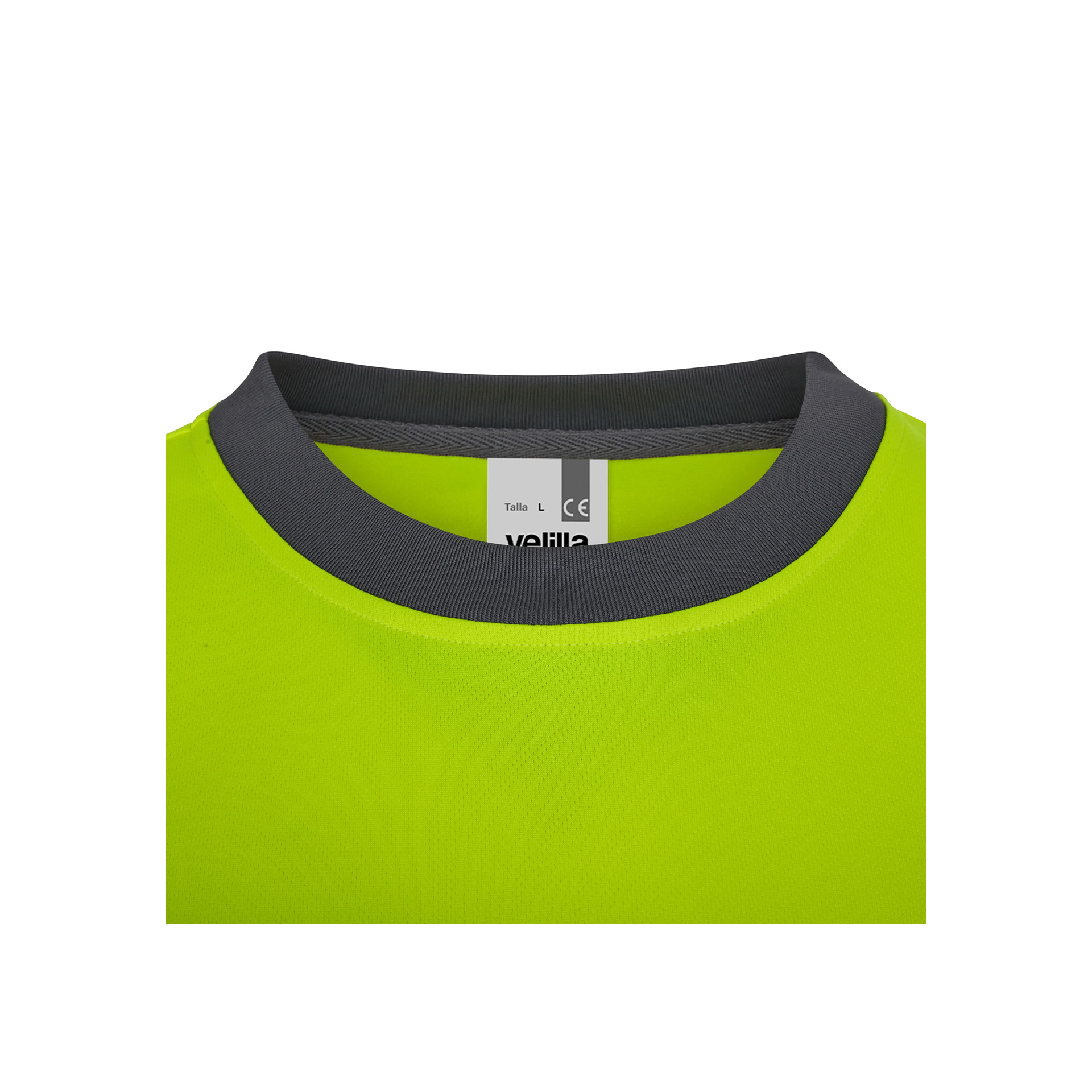T-shirt Poliéster Reciclado Bicolor Manga Comprida Faixas Refletoras 305635 Velilla (Tamanho L.Cinz T-shirt Poliéster Reciclado Bicolor Manga Comprida Faixas Refletoras 305635 Velilla (Tamanho L.Cinz