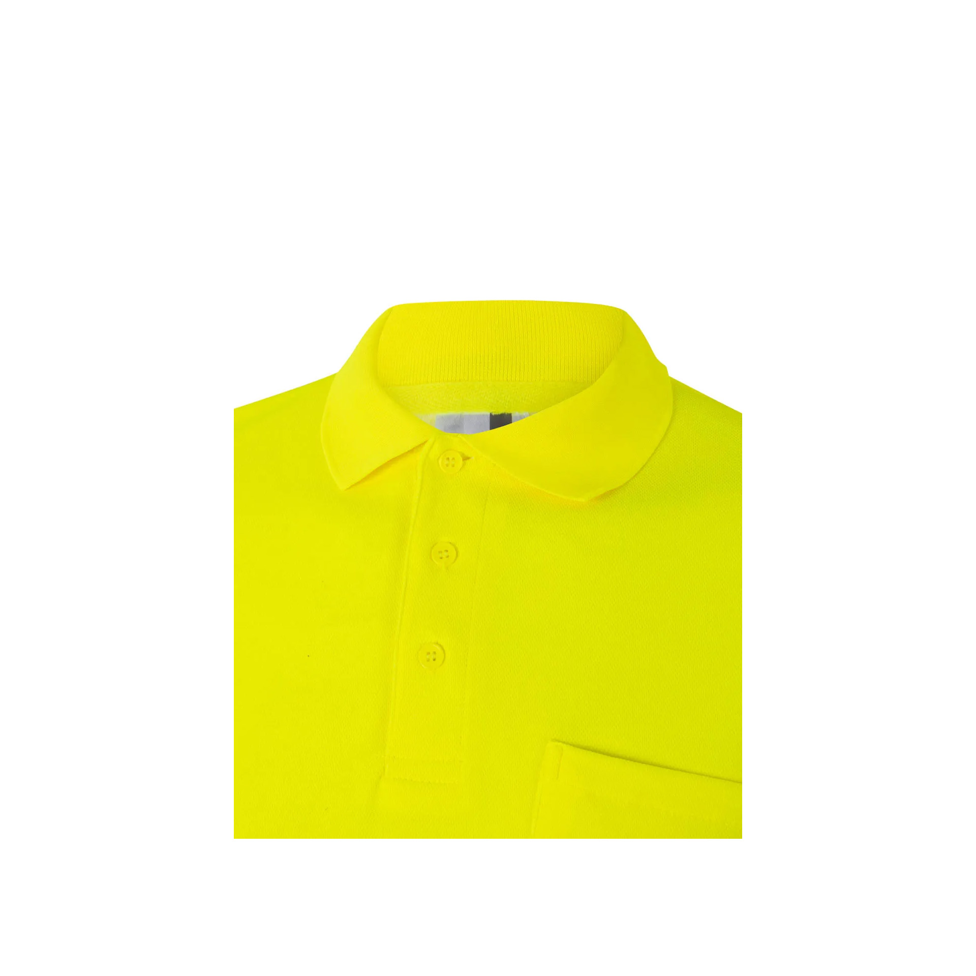 Polo Algod�o Manga Comprida Faixas Refletoras 305524 Velilla (Tamanho L.Amarelo Fluorescente)