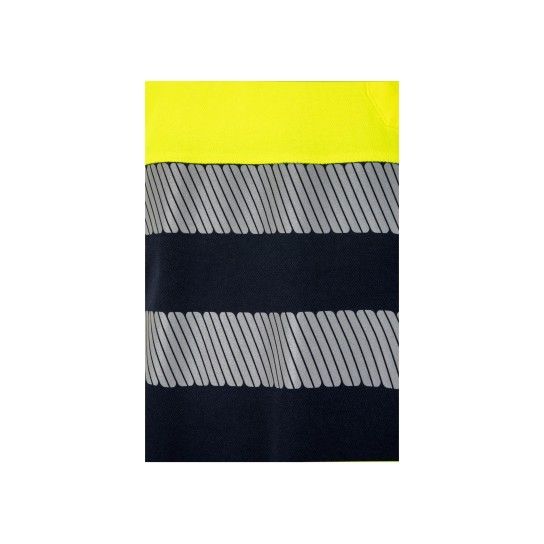 Polo Algodão Bicolor Manga Curta Faixas Refletoras 305523 Velilla (Tamanho L.Azul Navy/Amarelo) Polo Algodão Bicolor Manga Curta Faixas Refletoras 305523 Velilla (Tamanho L.Azul Navy/Amarelo)