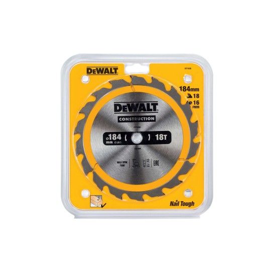 Lâmina para Serra Circular Estacionária 184x16mm 18T Dewalt Lâmina para Serra Circular Estacionária 184x16mm 18T Dewalt