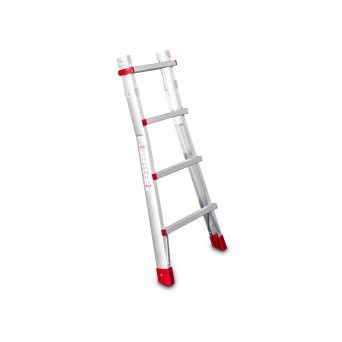 Escada Telesc�pica de Alum�nio Multiusos Super Profissional 8+8 Degraus TELES Faraone