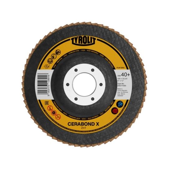Disco de Lamelas Cerabond X Tyrolit 27ELA CA40+Q-B (115x22,23)