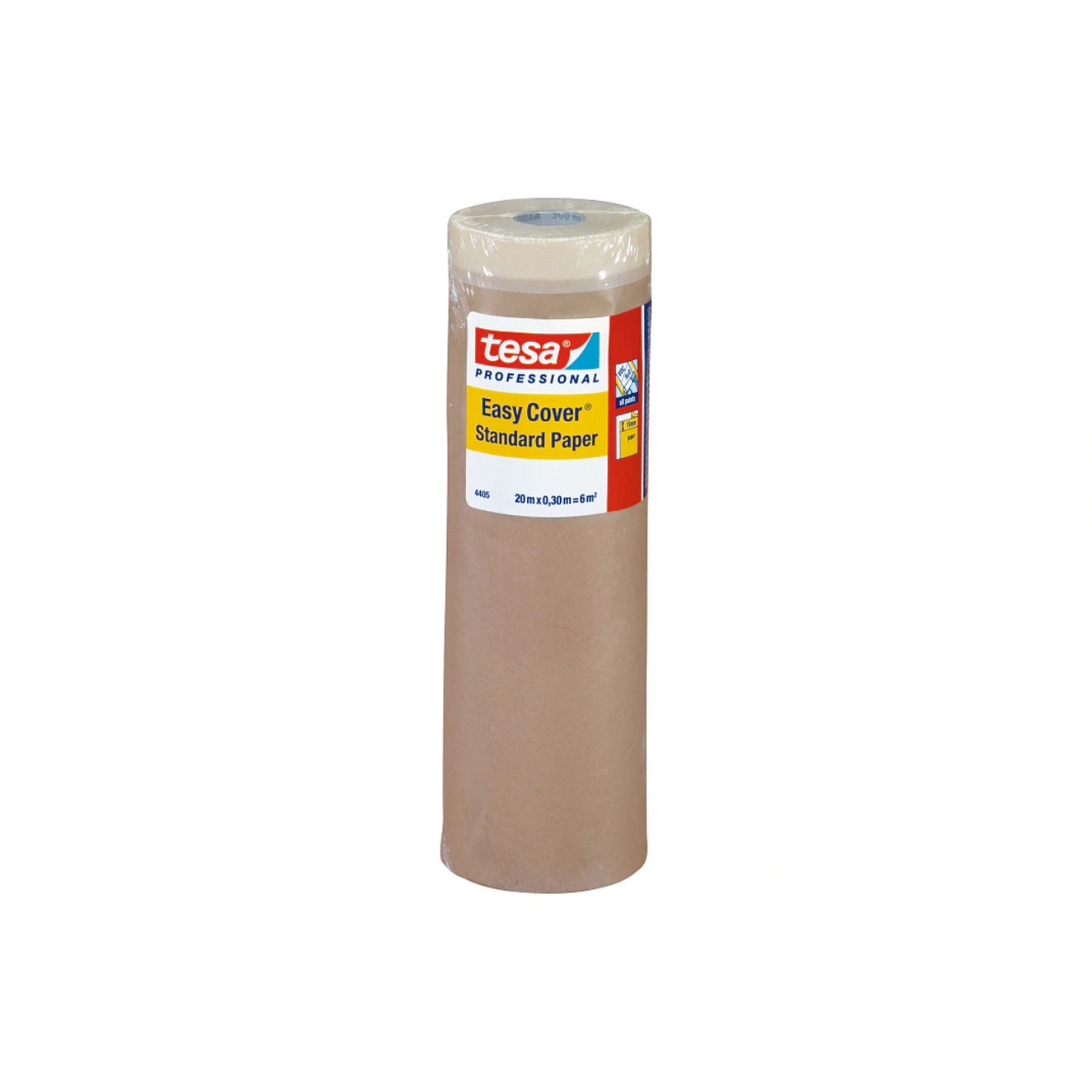 Fita de Pintura em Papel Crepado 4405 Tesa 20mx300mm Beje