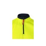 Sweatshirt Bicolor com Meio Fecho e Faixas Refletoras 305703 Velilla  (Tamanho S.Verde/Amarelo)