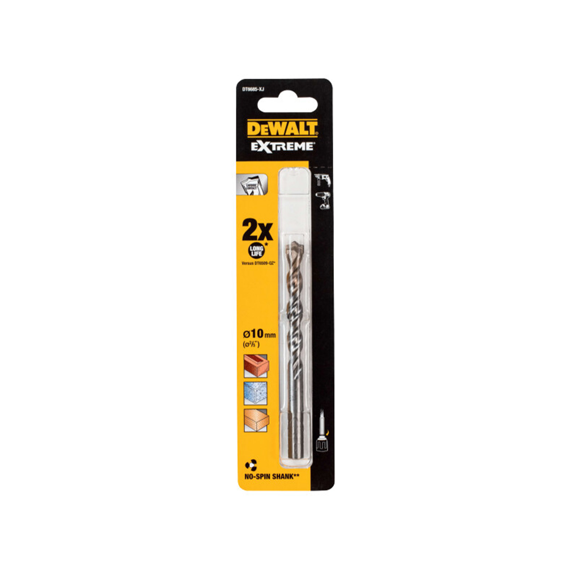 Broca para Alvenaria Extreme 3 Cortes Dewalt (10x120mm)