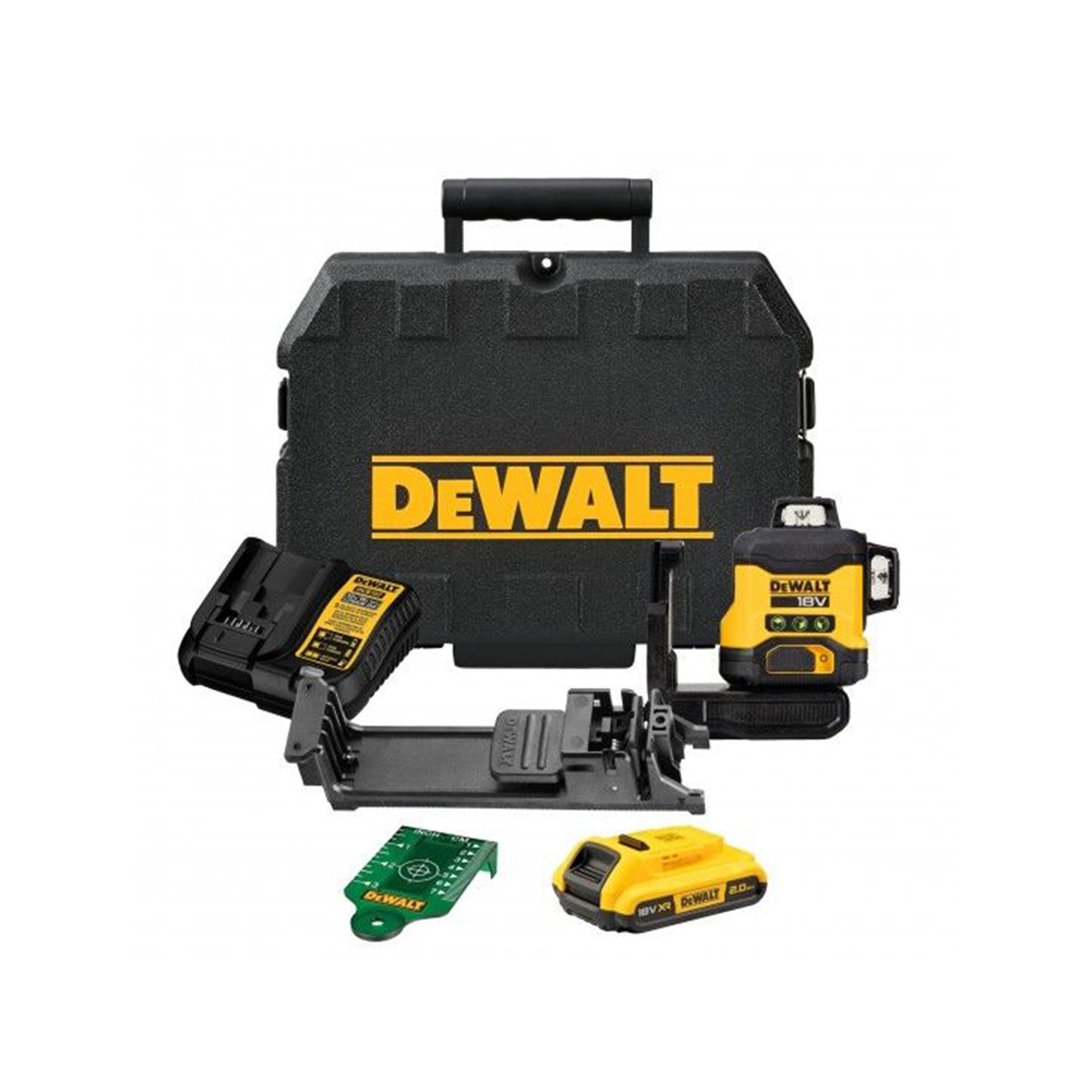 N�vel Laser Autonivelante Verde de 3 Linhas 360� XR 18V Dewalt DCLE34031D1-QW