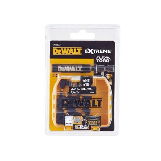 Conjunto de 16 Peças para Aparafusar Impact Torsion com Guia Telescópia Magnética Dewalt Conjunto de 16 Peças para Aparafusar Impact Torsion com Guia Telescópia Magnética Dewalt