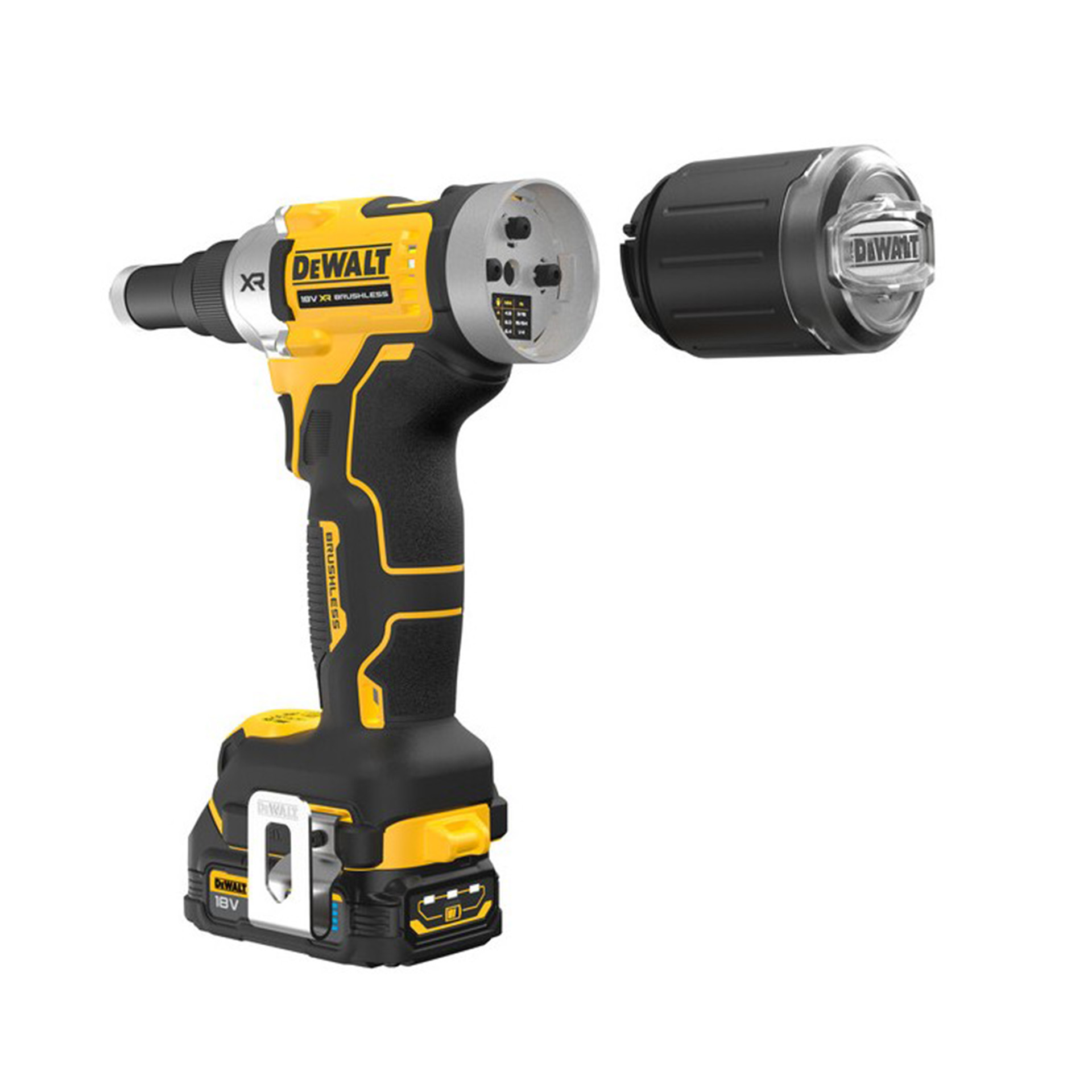 Rebitadora sem Escovas 6,4mm XR 18V Powerstack Compacta Dewalt DCF414E2GT-QW Rebitadora sem Escovas 6,4mm XR 18V Powerstack Compacta Dewalt DCF414E2GT-QW