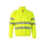 Sweatshirt com Meio Fecho e Faixas Refletoras 305704 Velilla (Tamanho L.Amarelo Fluorescente) Sweatshirt com Meio Fecho e Faixas Refletoras 305704 Velilla (Tamanho L.Amarelo Fluorescente)