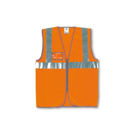 Colete de Alta Visibilidade com Fecho de Correr Laranja Fluorescente Marca (Tamanho 2XL) Colete de Alta Visibilidade com Fecho de Correr Laranja Fluorescente Marca (Tamanho 2XL)