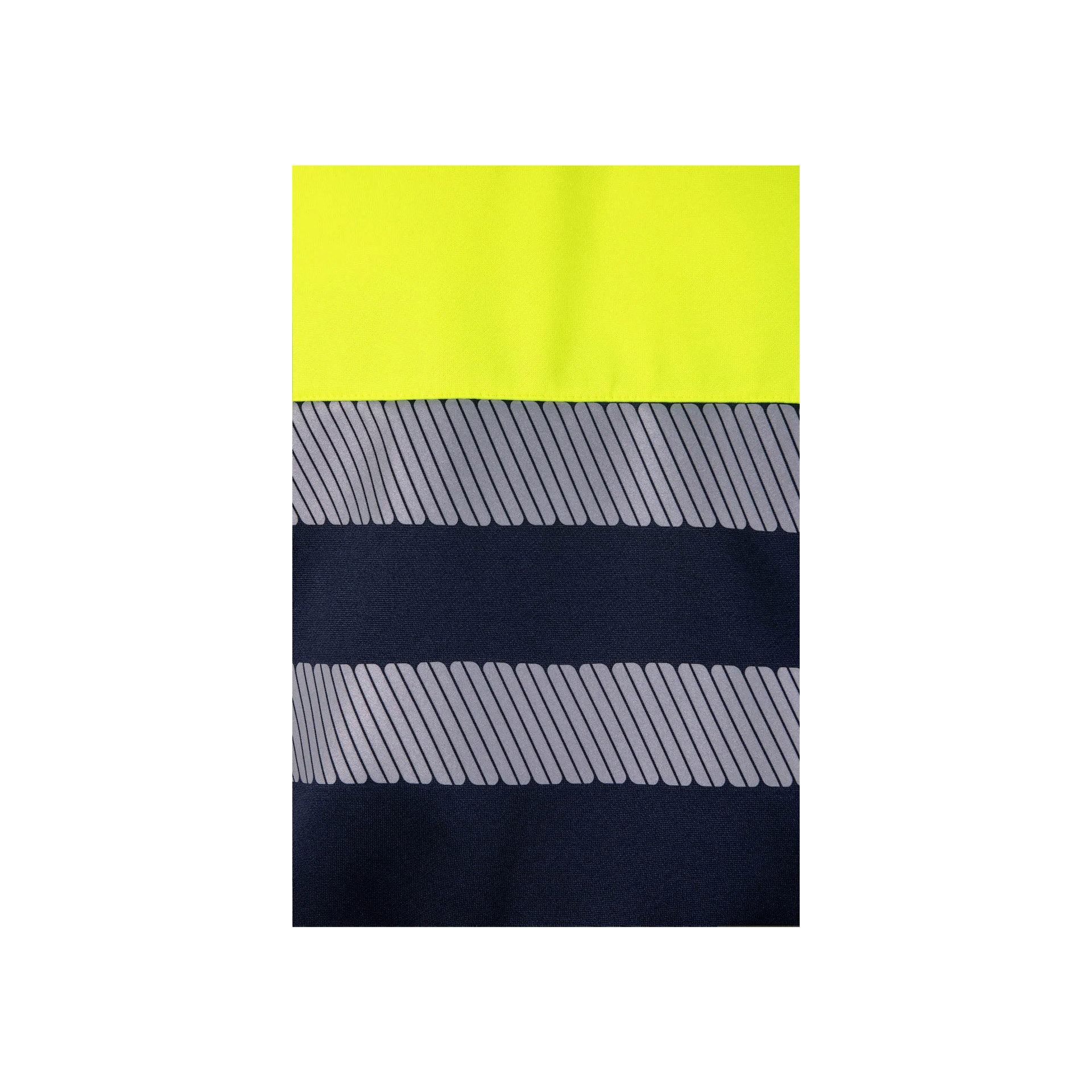 Sweatshirt Bicolor com Meio Fecho e Faixas Refletoras 305703 Velilla  (Tamanho S.Verde/Amarelo)