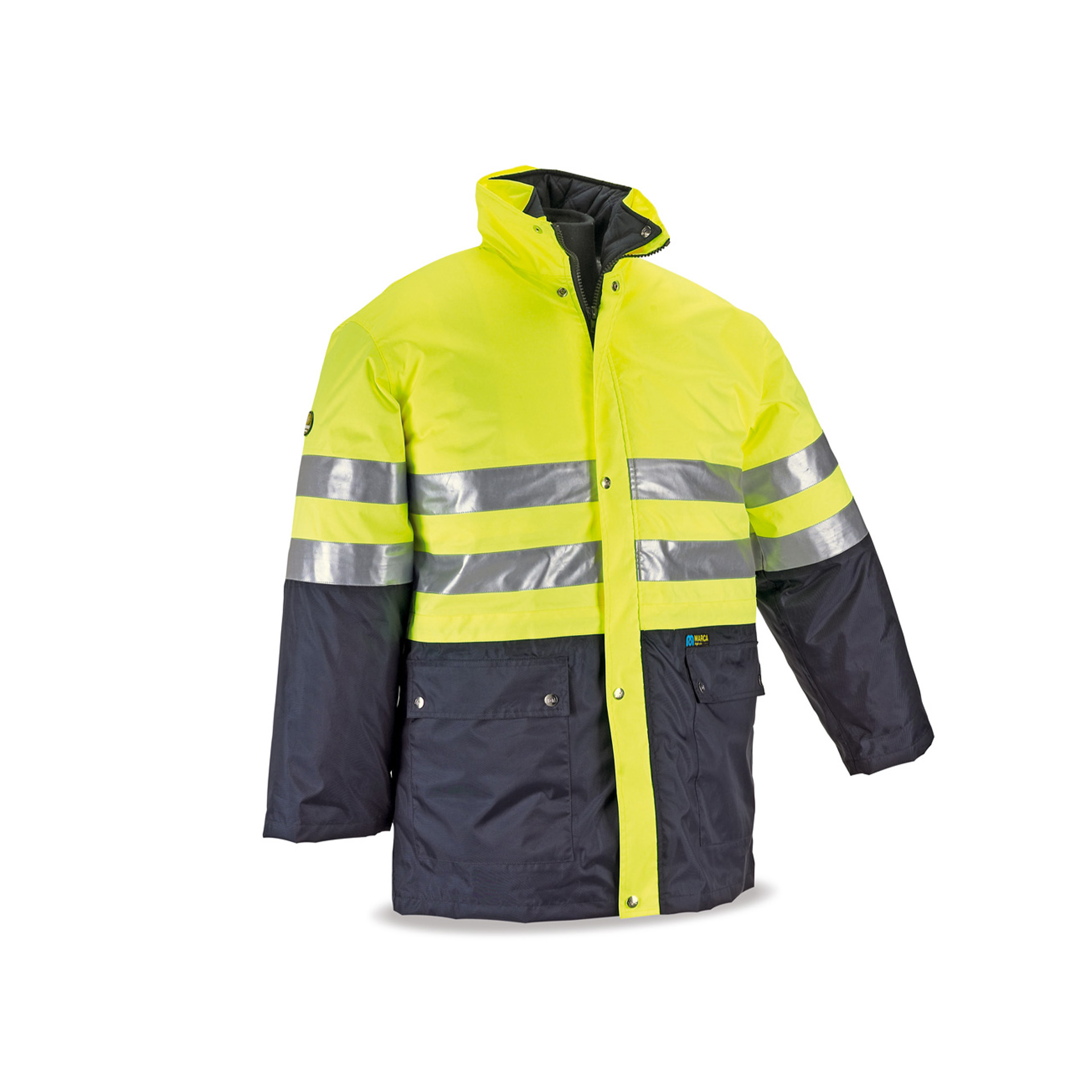 Parka de Utilização Tripla de Alta Visibilidade Amarelo/Azul Marca (Tamanho 2XL) Parka de Utilização Tripla de Alta Visibilidade Amarelo/Azul Marca (Tamanho 2XL)