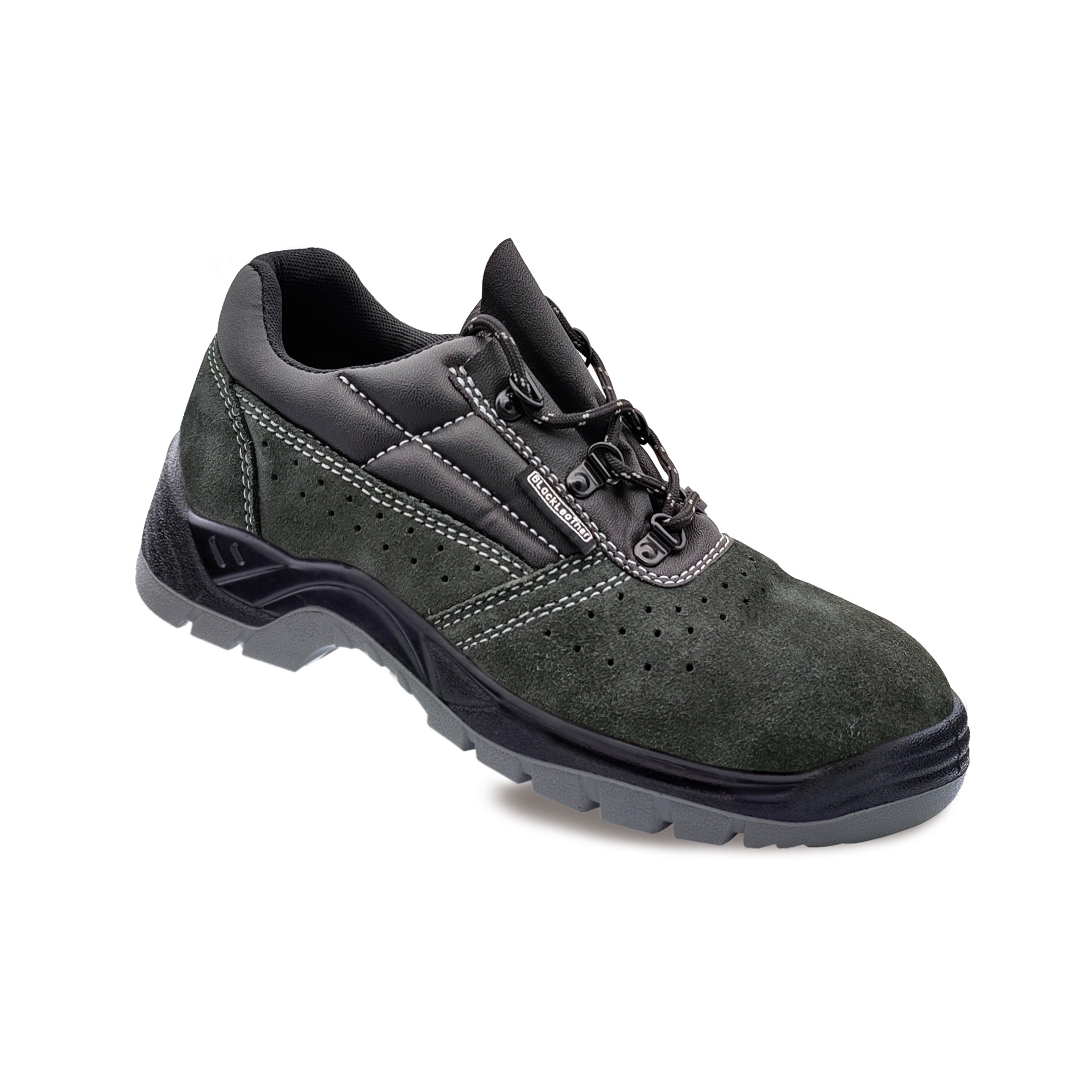 Sapato de Couro Croute Perfurado Preto BlackLeather (N�38)