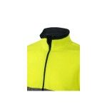 Casaco Polar Bicolor AV 301503 Velilla (Tamanho S.Cinzento/Amarelo Fluorescente)