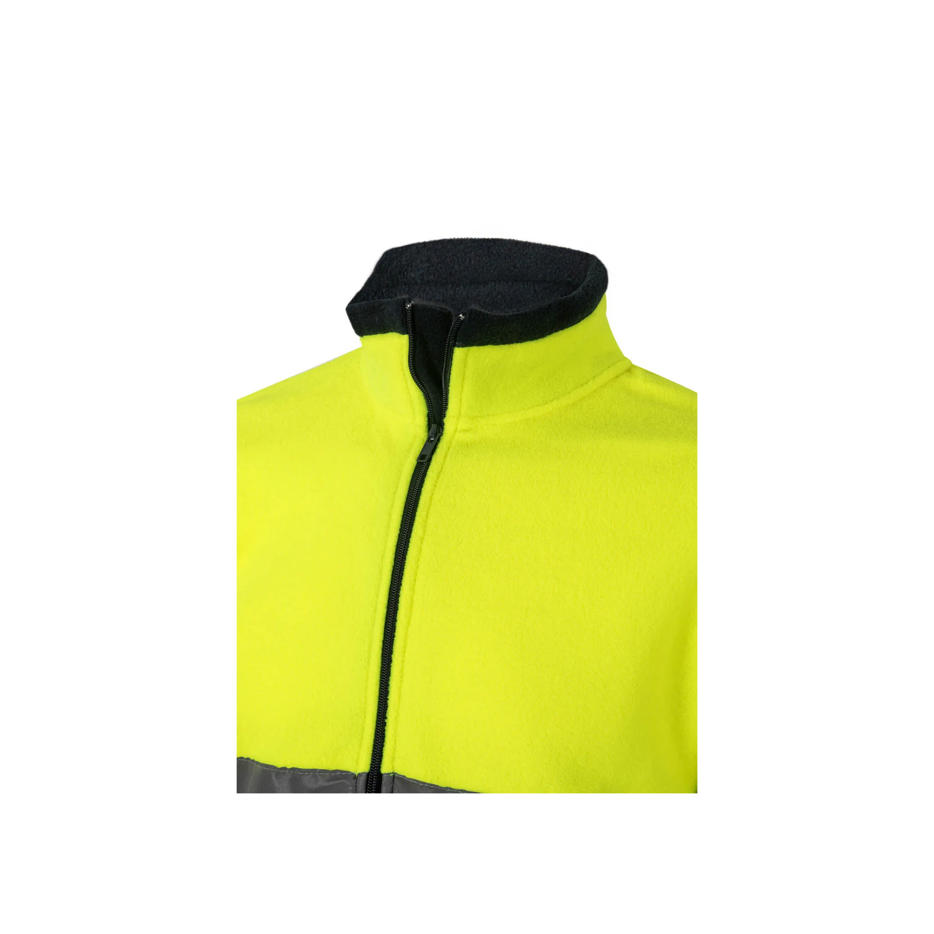 Casaco Polar Bicolor AV 301503 Velilla (Tamanho S.Cinzento/Amarelo Fluorescente)