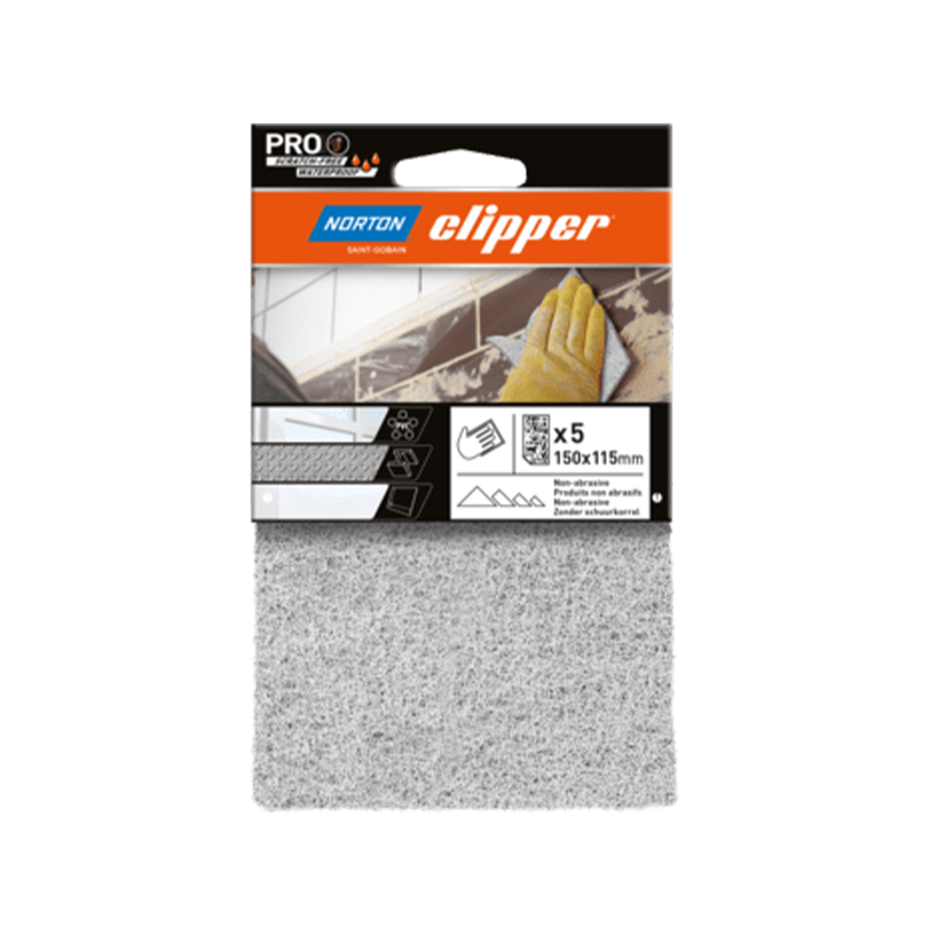 Lixa de Limpeza Clipper 150x115mm Gr�o N�o Abrasivo
