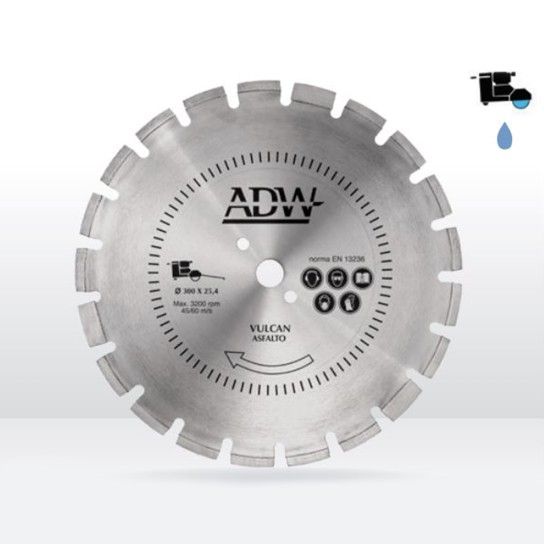 Disco de Corte de Solos de Alta Durabilidade ADW Vulcan H:25.4 (�350)