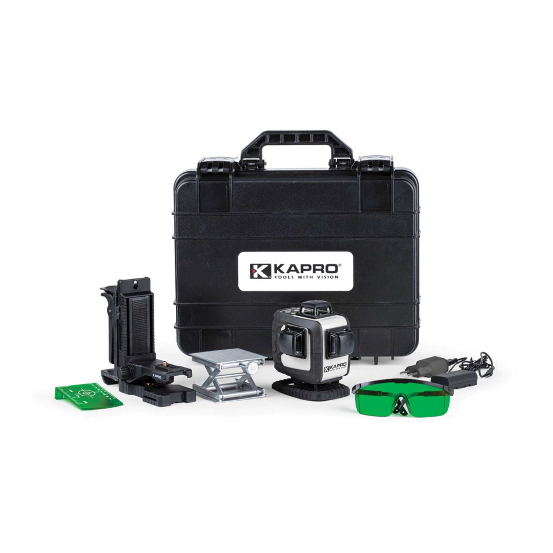 Nível a Laser Eletrónico 4D Raios Verdes XTRA Kapro Nível a Laser Eletrónico 4D Raios Verdes XTRA Kapro