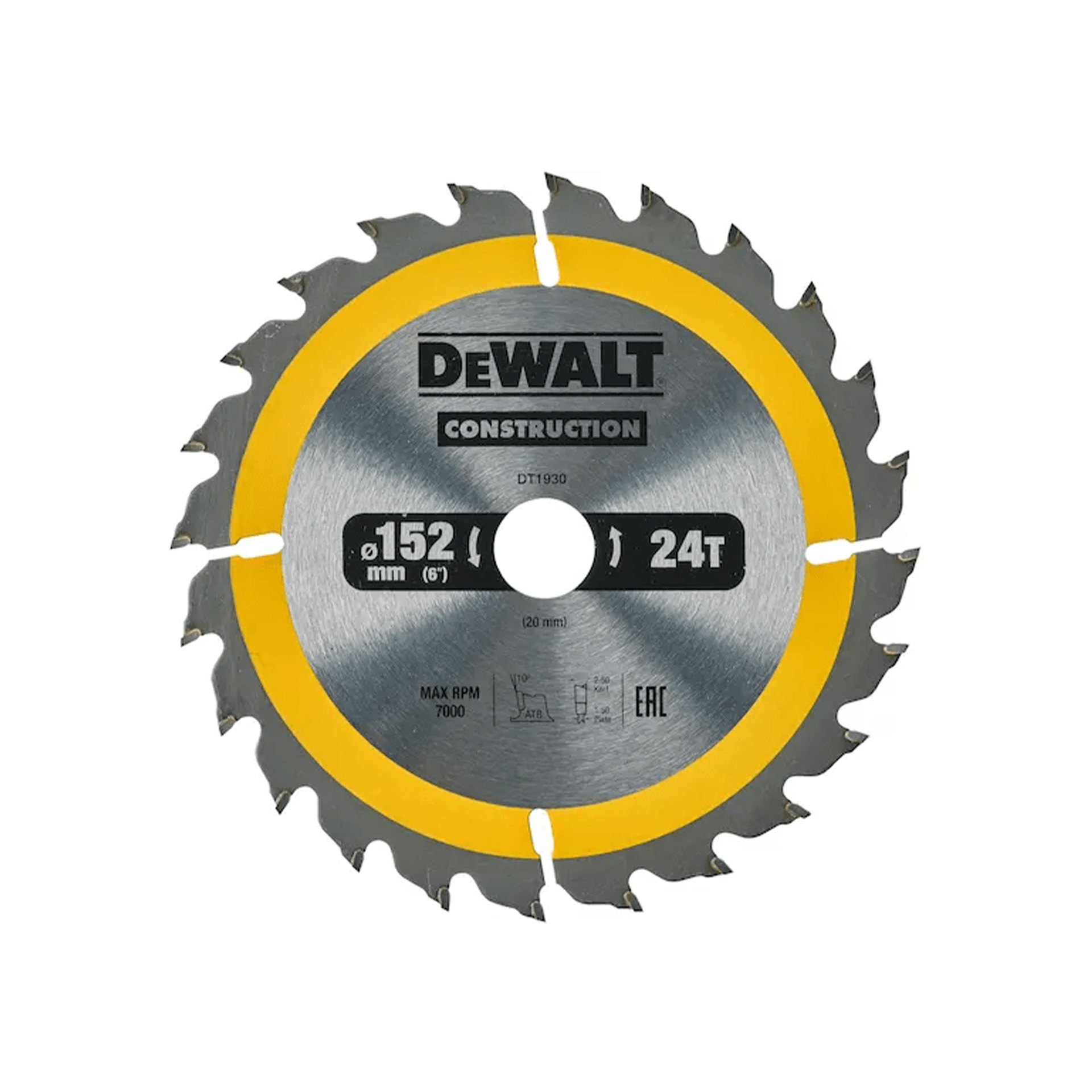 Lâmina para Serra Circular Portátil 190x30mm 18D ATB +20º Dewalt Lâmina para Serra Circular Portátil 190x30mm 18D ATB +20º Dewalt