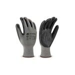 Luva em Poliéster Cinza com Revestimento de Nitrilo Preto Marca (Tamanho 7) Luva em Poliéster Cinza com Revestimento de Nitrilo Preto Marca (Tamanho 7)