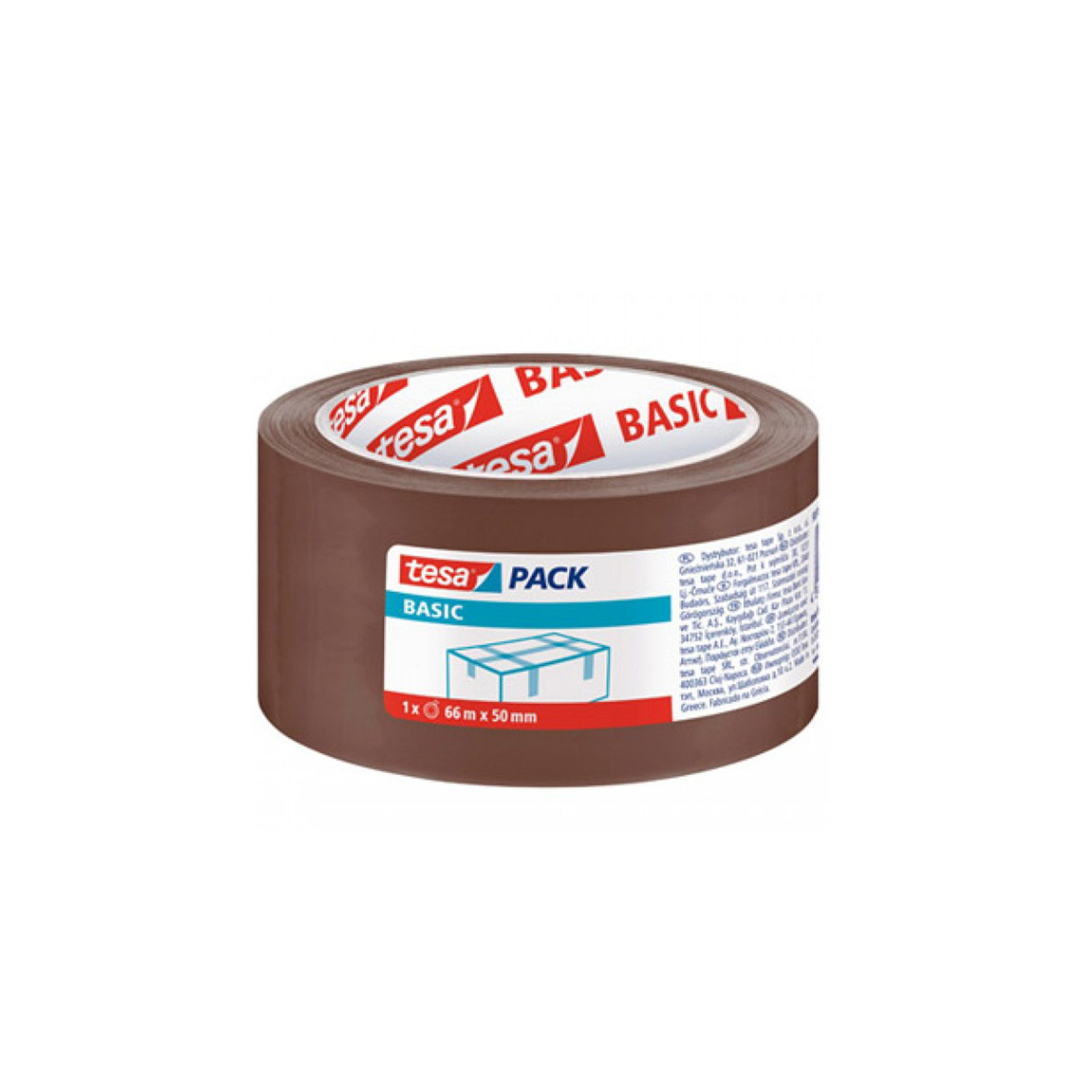 Fita de Embalagem em PP 58571 Tesa 66mx50mm Castanho
