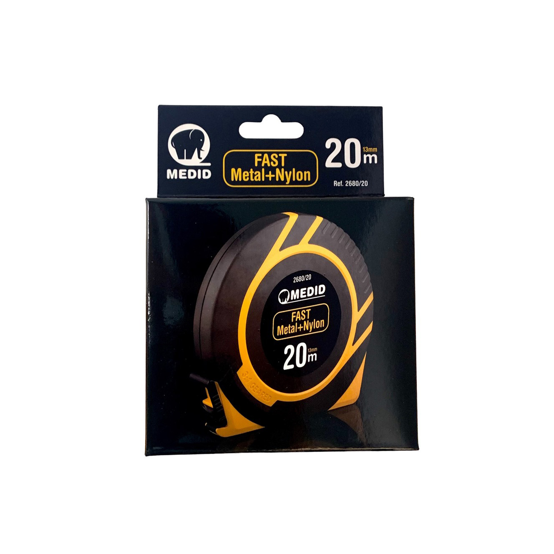 Fita Métrica Metal + Nylon Fast 13mm Medid (20m) Fita Métrica Metal + Nylon Fast 13mm Medid (20m)
