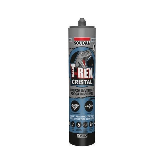 Cola & Veda Polímero Híbrido T-Rex Cristal Soudal (125ml) Cola & Veda Polímero Híbrido T-Rex Cristal Soudal (125ml)