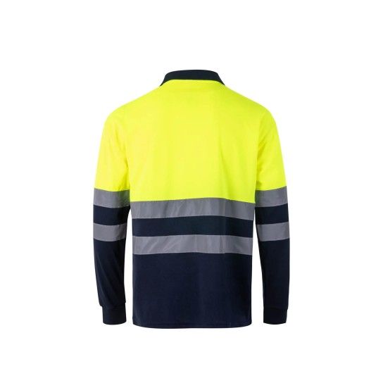 Polo Bicolor Manga Comprida 305507 Velilla (Tamanho 3XL.Azul Marinho/Amarelo Fluorescente) Polo Bicolor Manga Comprida 305507 Velilla (Tamanho 3XL.Azul Marinho/Amarelo Fluorescente)