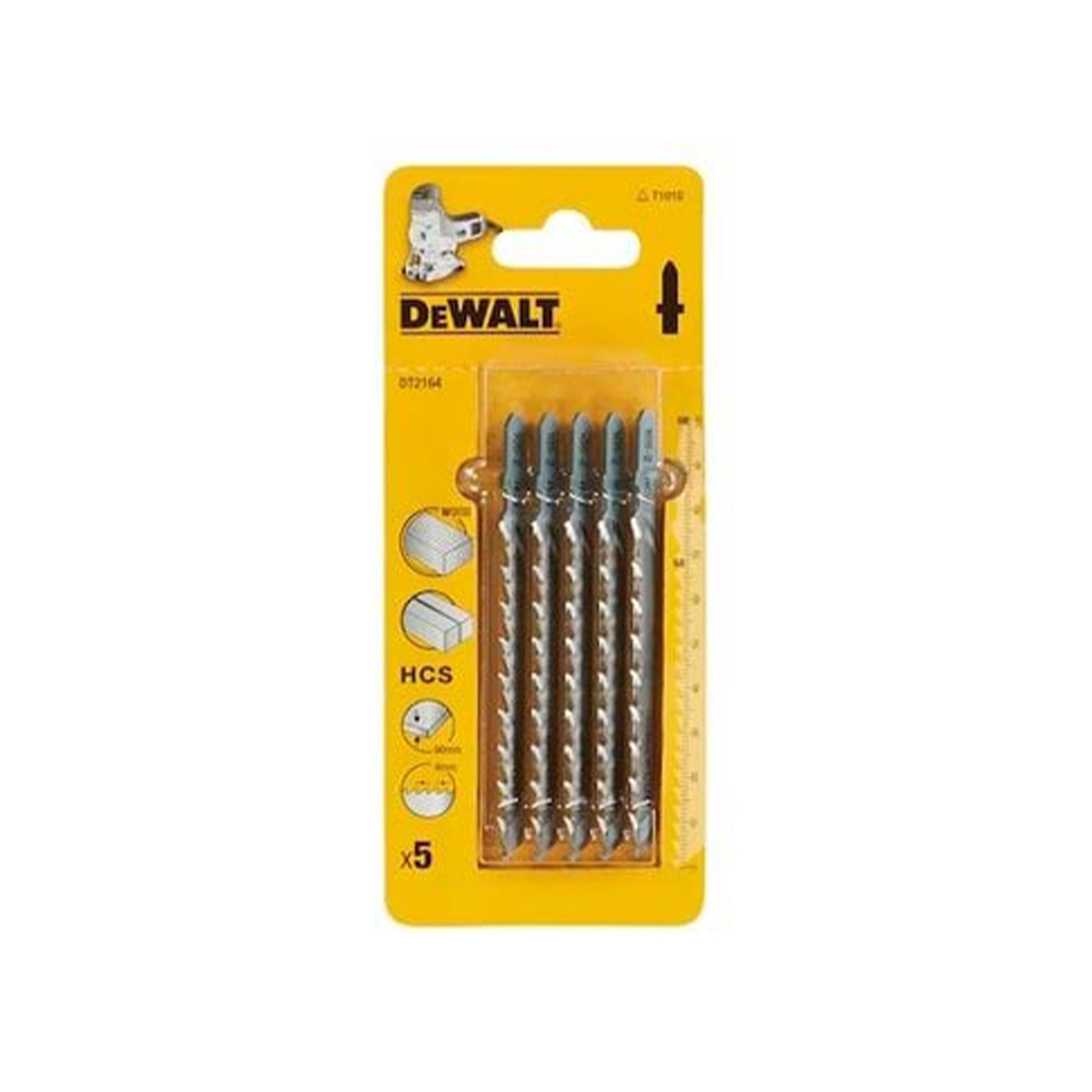 Lâminas HCS para Serras de Recorte de Madeira 100x4.0mm Dewalt 5 unidades Lâminas HCS para Serras de Recorte de Madeira 100x4.0mm Dewalt 5 unidades