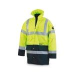 Parka de Alta Visibilidade Amarelo/Azul Marinho Marca (Tamanho 2XL) Parka de Alta Visibilidade Amarelo/Azul Marinho Marca (Tamanho 2XL)