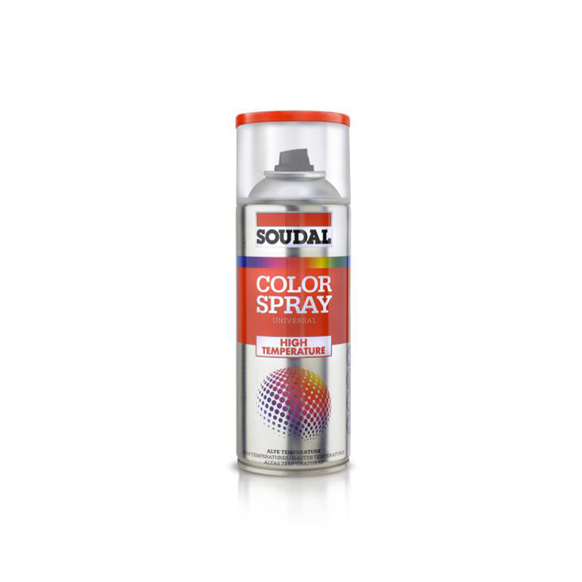 Tinta Color Spray Alta Temperatura Soudal 400ml (Alum�nio)