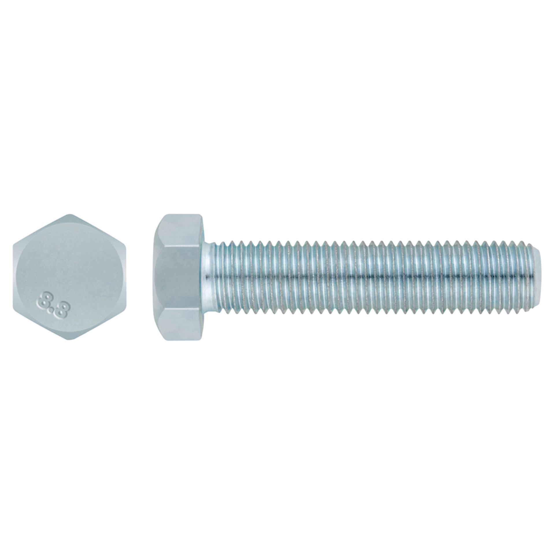 Parafuso Hexagonal Zincado DIN-933 Index Cx Janela (M6x30mm)