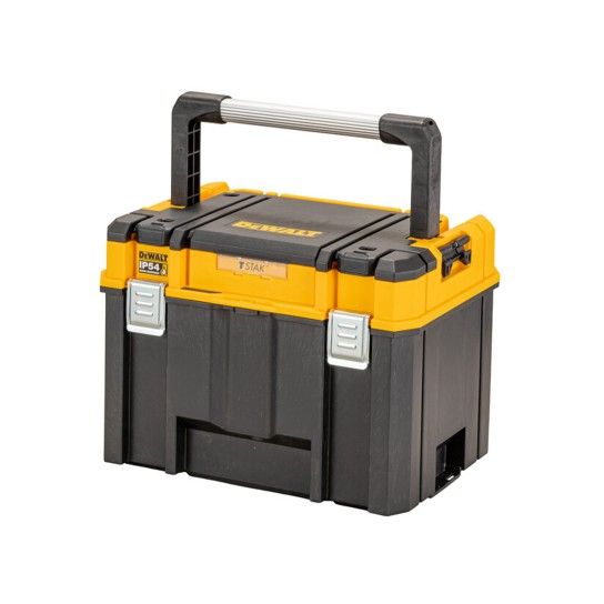 Caixa de Ferrametas Profunda com Alça de Alumínio IP54 TSTAK Dewalt DWST83343-1 Caixa de Ferrametas Profunda com Alça de Alumínio IP54 TSTAK Dewalt DWST83343-1