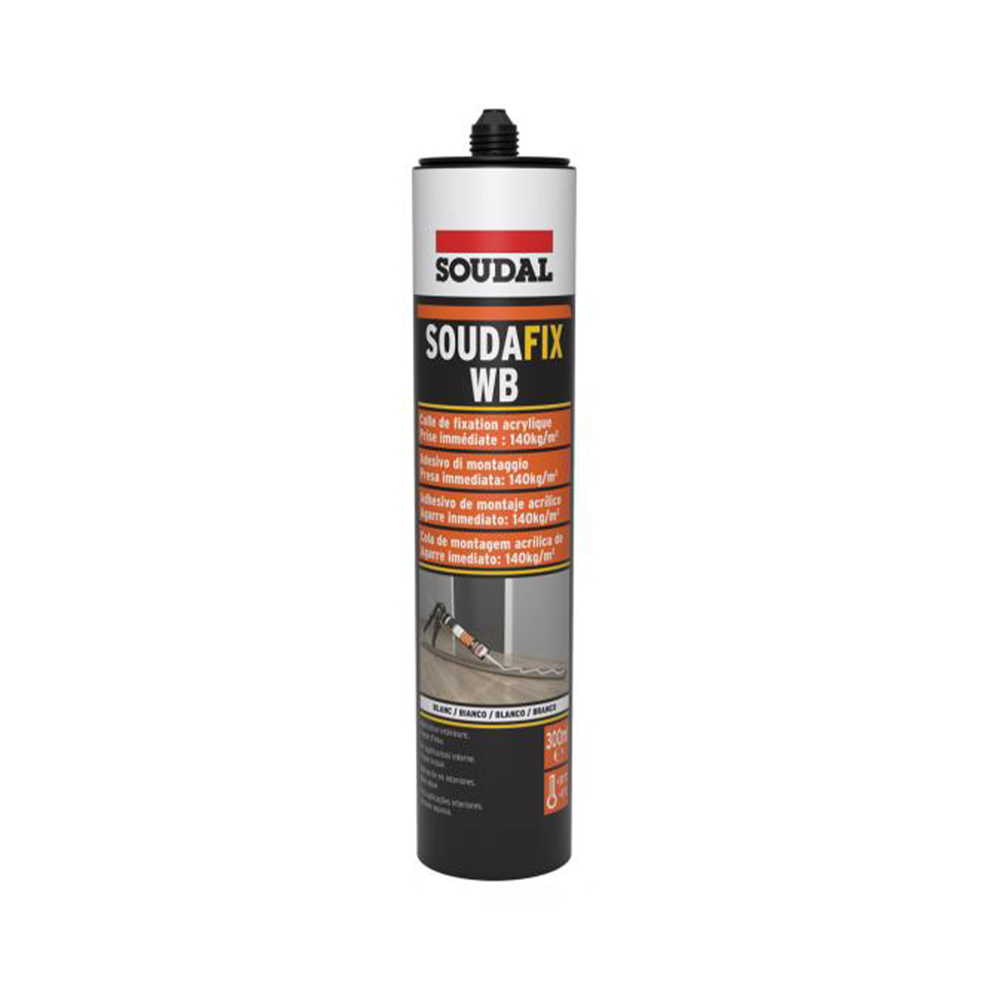 Cola de Montagem Soudafix WB 300ml Branco Cola de Montagem Soudafix WB 300ml Branco