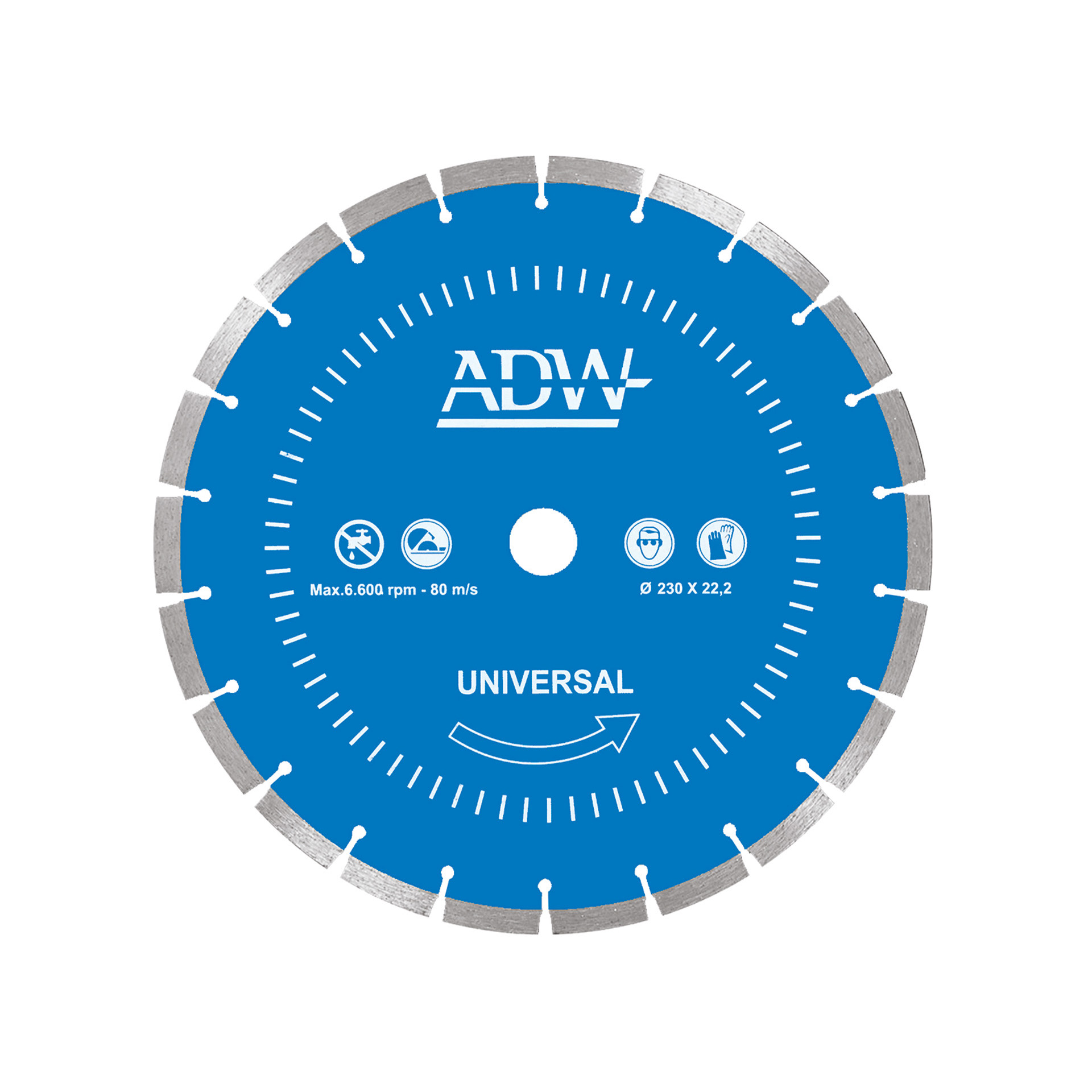 Disco Universal de Construção ADW Laser-E10 H:22.2 (Ø115) Disco Universal de Construção ADW Laser-E10 H:22.2 (Ø115)