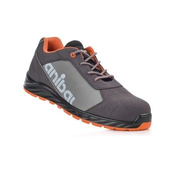 Sapato em Microfibra Cinza e Laranja Flexum Z3 Anibal  (N�39)