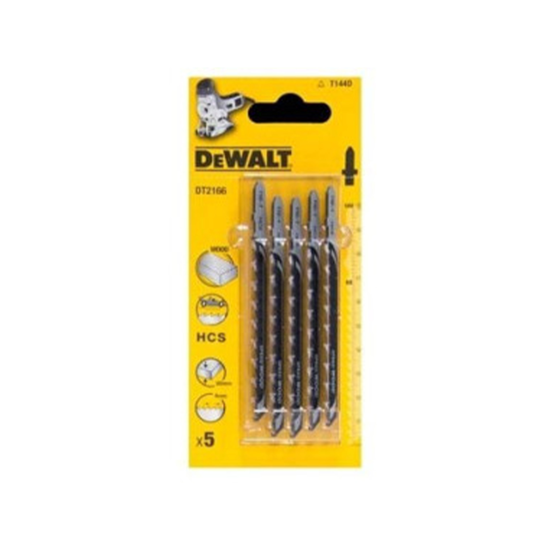 Lâminas HCS para Serras de Recorte de Madeira 100x4.0mm Dewalt 5 unidades Lâminas HCS para Serras de Recorte de Madeira 100x4.0mm Dewalt 5 unidades
