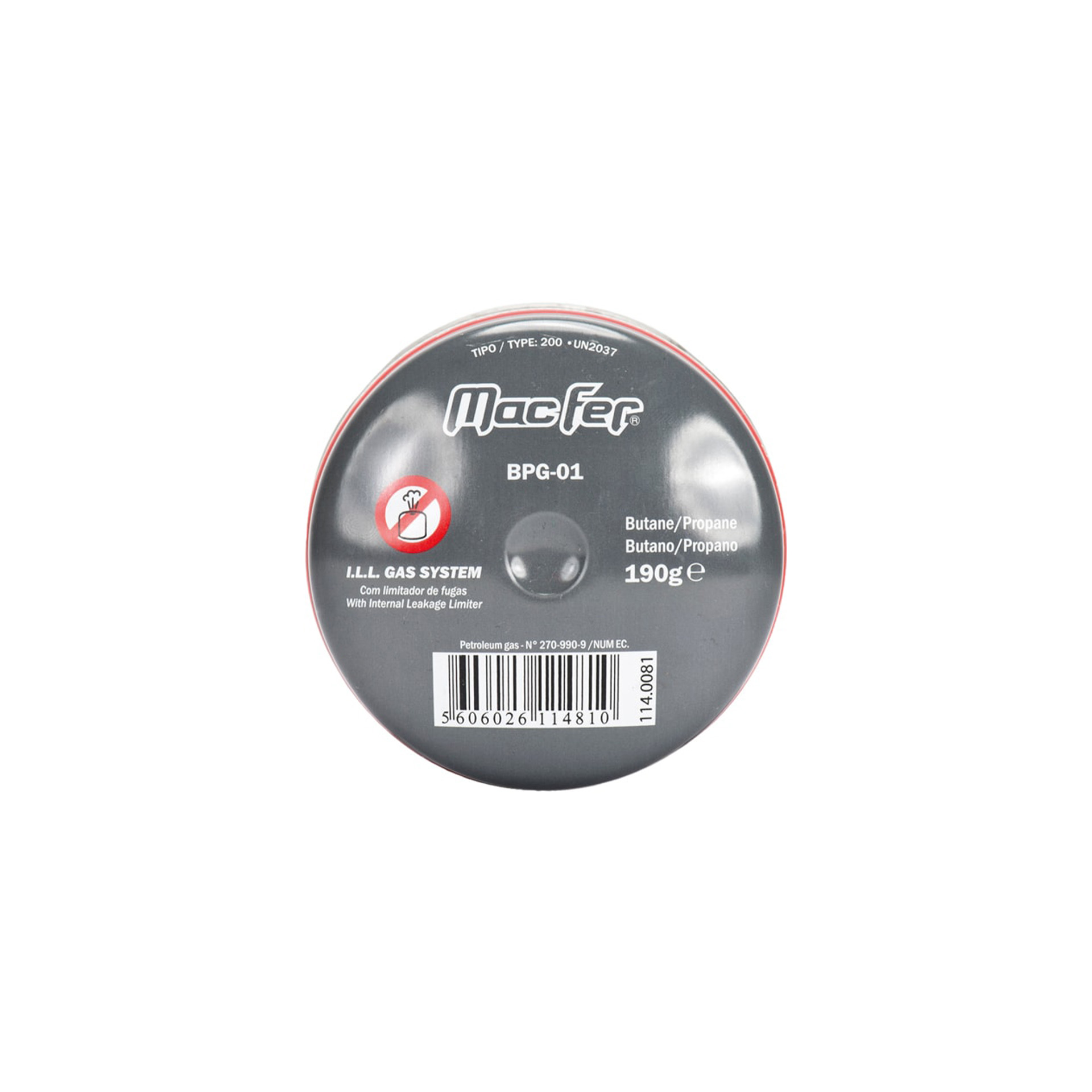 Cartucho G�s Butano/ Propano com V�lvula ILL MacFer 190g