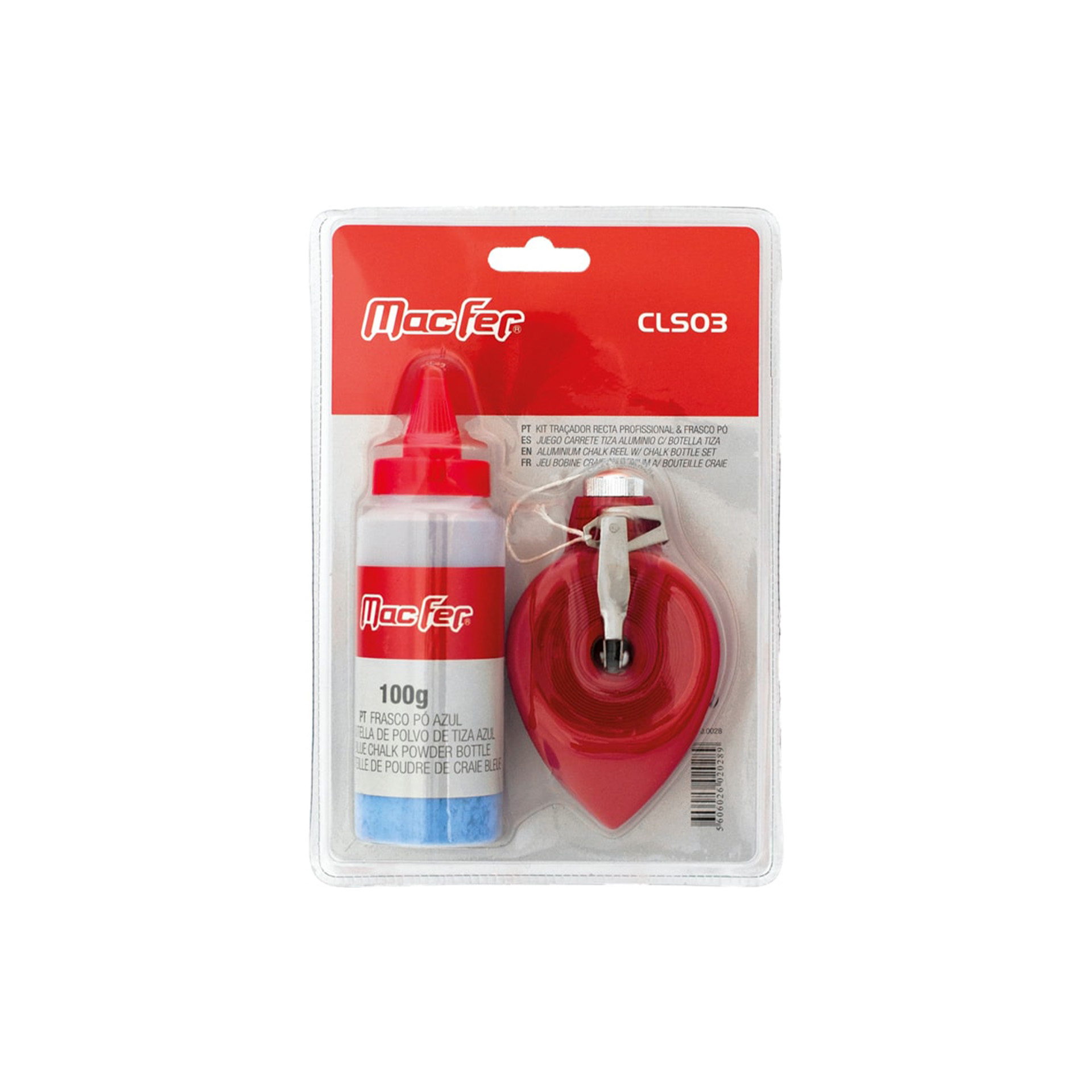 Kit Tra�ador Reta Profissional e Frasco P� MacFer