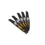 Lâminas de Sabre Bi-Metal Extreme para Uso Geral 152x2.5mm Dewalt 5 Unidades Lâminas de Sabre Bi-Metal Extreme para Uso Geral 152x2.5mm Dewalt 5 Unidades